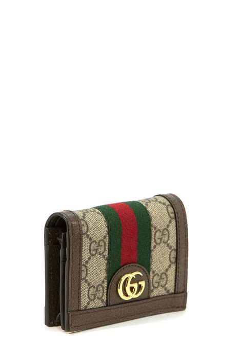 gucci portafoglio compatto|Mini portafoglio Gucci Luce in tessuto beige e blu .